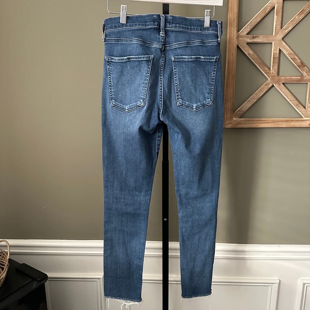 Agolde Sophie Medium Wash Raw Hem Skinny Jeans - 27 - Picture 4 of 6